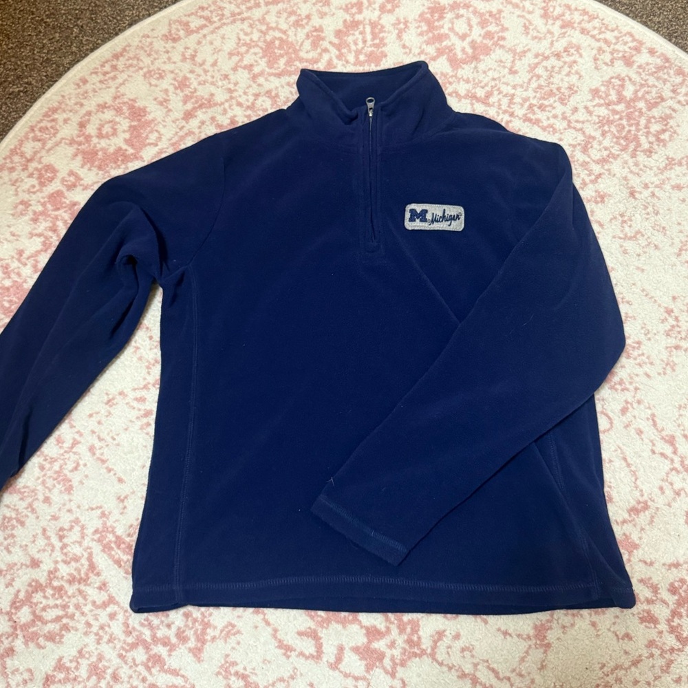 Men's Blue Quarter-Zip Sweater